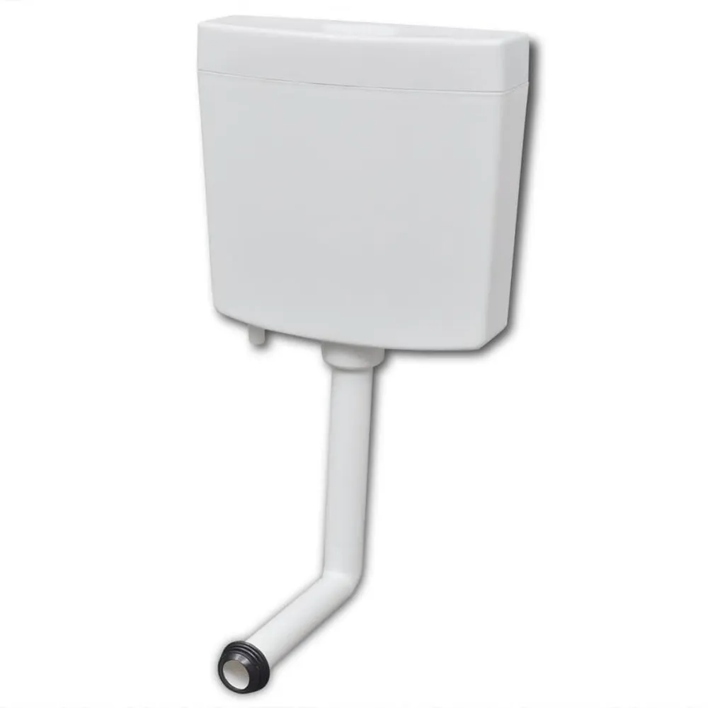 Réservoir de wc avec entrée d'eau inférieure 3/6 L blanc - Compatible Universel
