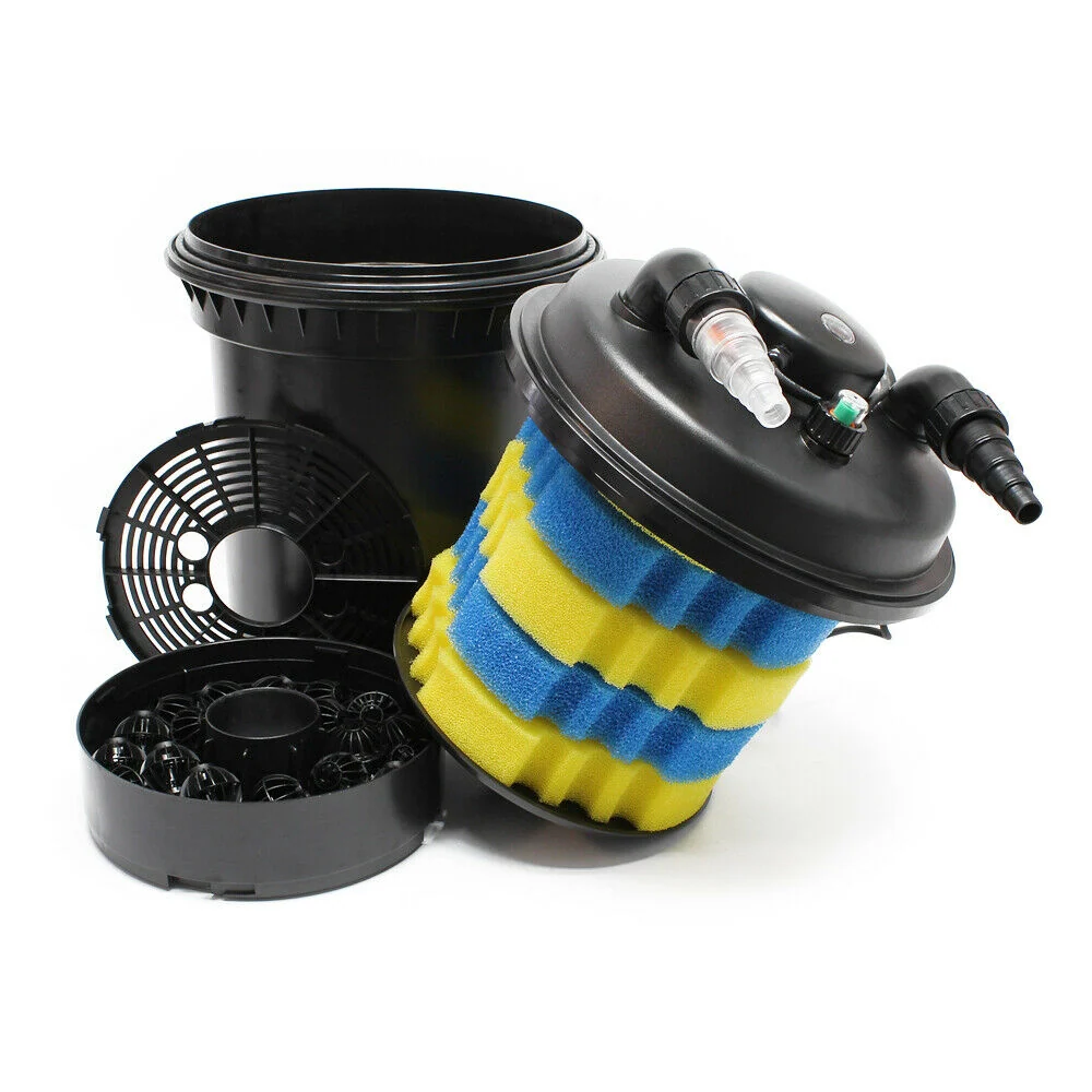 Siège de WC Kit set bassin 12000 litres 11 watts UVC pompe 3600 l/h tuyau 5 m kit de filtration 16_0001955