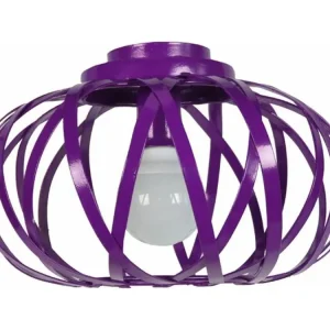 Douille encastrable CITROUILLE - Plafonnier globe métal violet