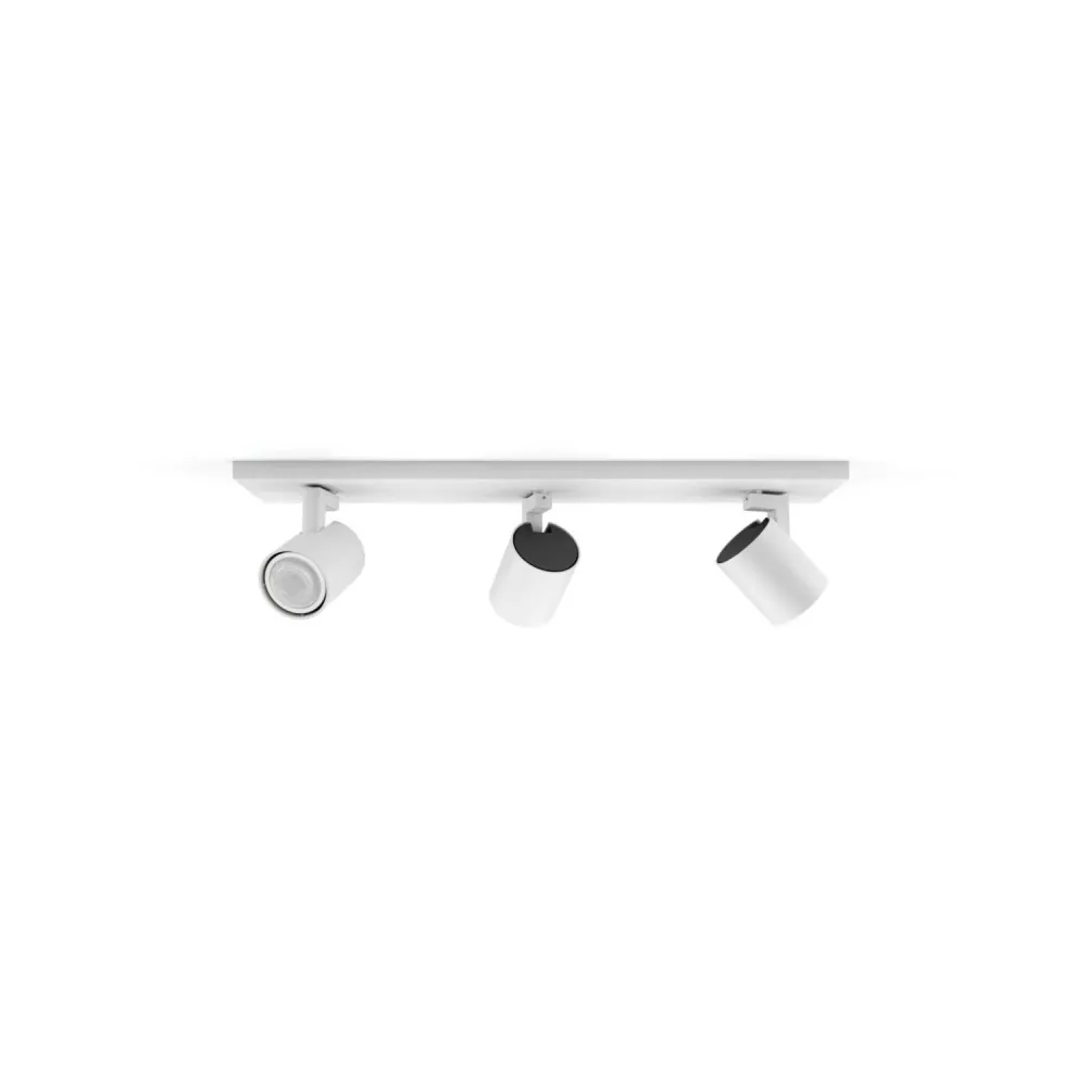 Détecteur de mouvement Lampe de plafond Philips Hue Runner 3 spots GU10 ambiance blanche