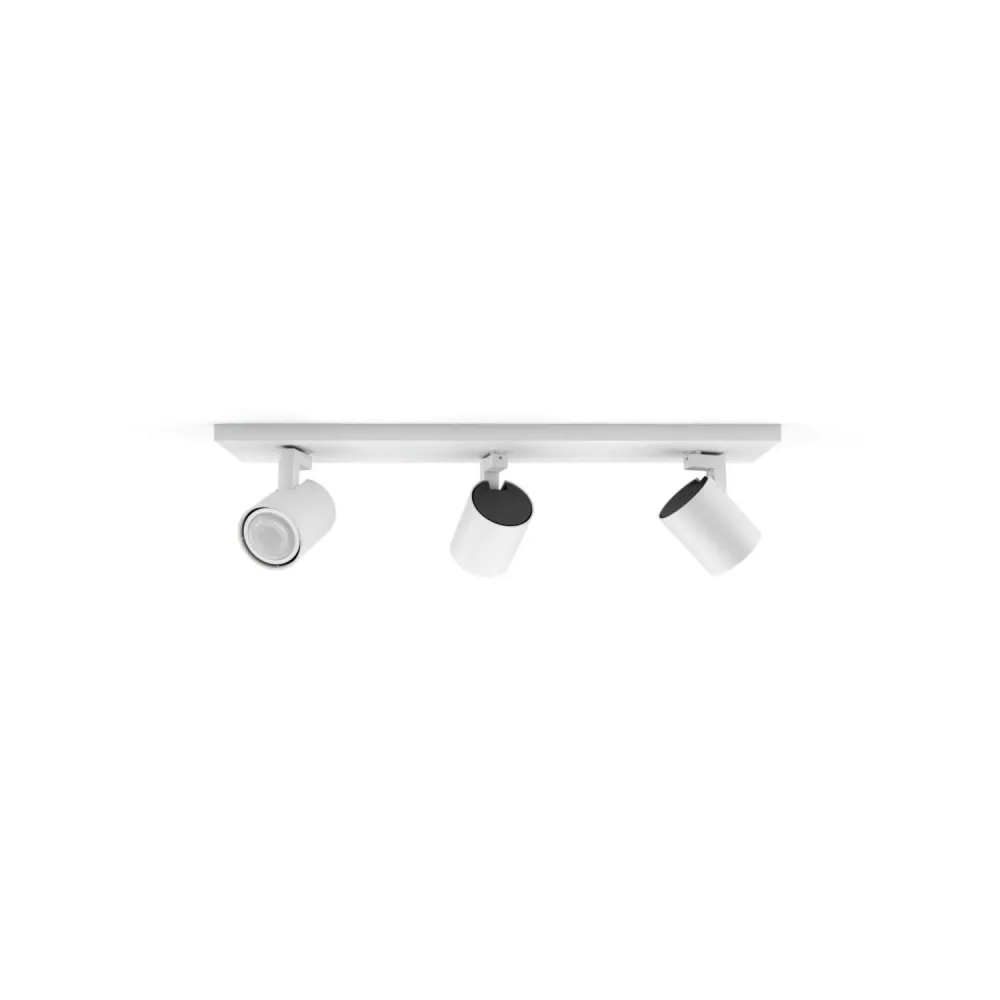 Détecteur de mouvement Lampe de plafond Philips Hue Runner 3 spots GU10 ambiance blanche