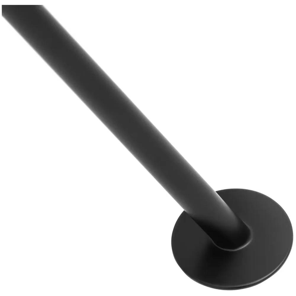 Lampadaire arc abat-jour mobile en métal 40 watts hauteur 125 cm fer peint par poudrage noir 14_0009213 en blanc mat
