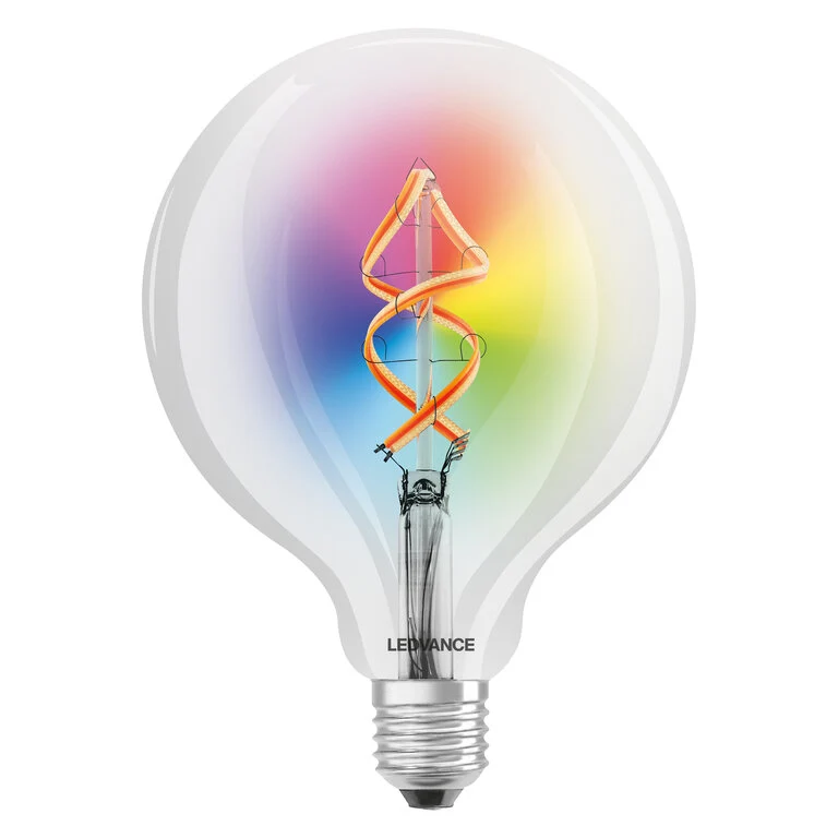 LAMPADINA FILAMENTO LEDVANCE GLOBE125 SMART+ WI-FI MULTICOLOR RGBW 4,5W(30W) 300LM E27 2700K/6500K DIMMERABILE SMT609938WF
