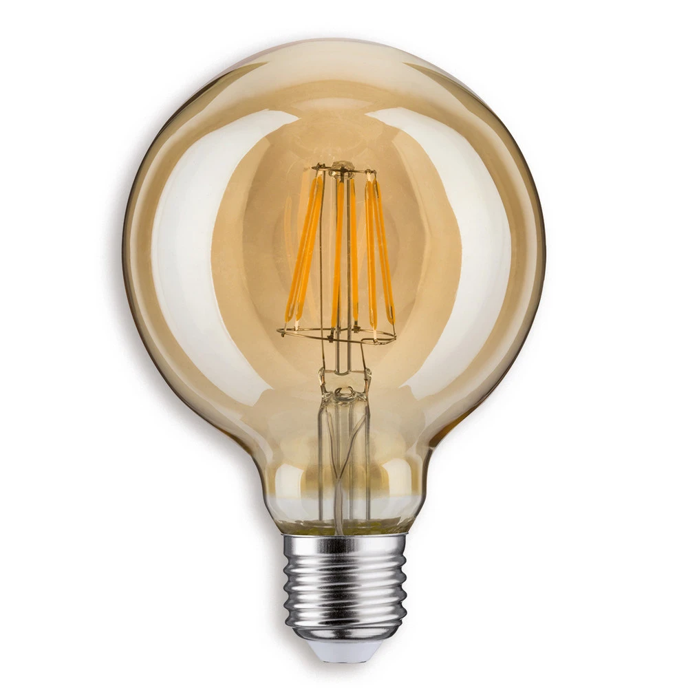 Paulmann E27 6,5 W 825 ampoule globe LED G95 dorée