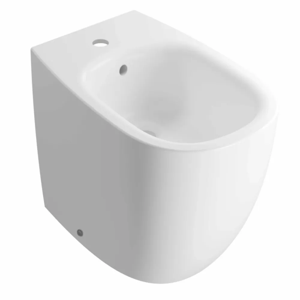 Sanitaire suspendu sans bride Globo série Daily 53x35xH43 cm avec abattant inclus - Blanc Brillant avec protection IP44