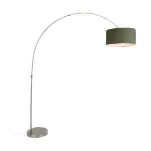 Support de tube néon Lampe arc acier abat-jour vert mousse 50/50/25 - XXL