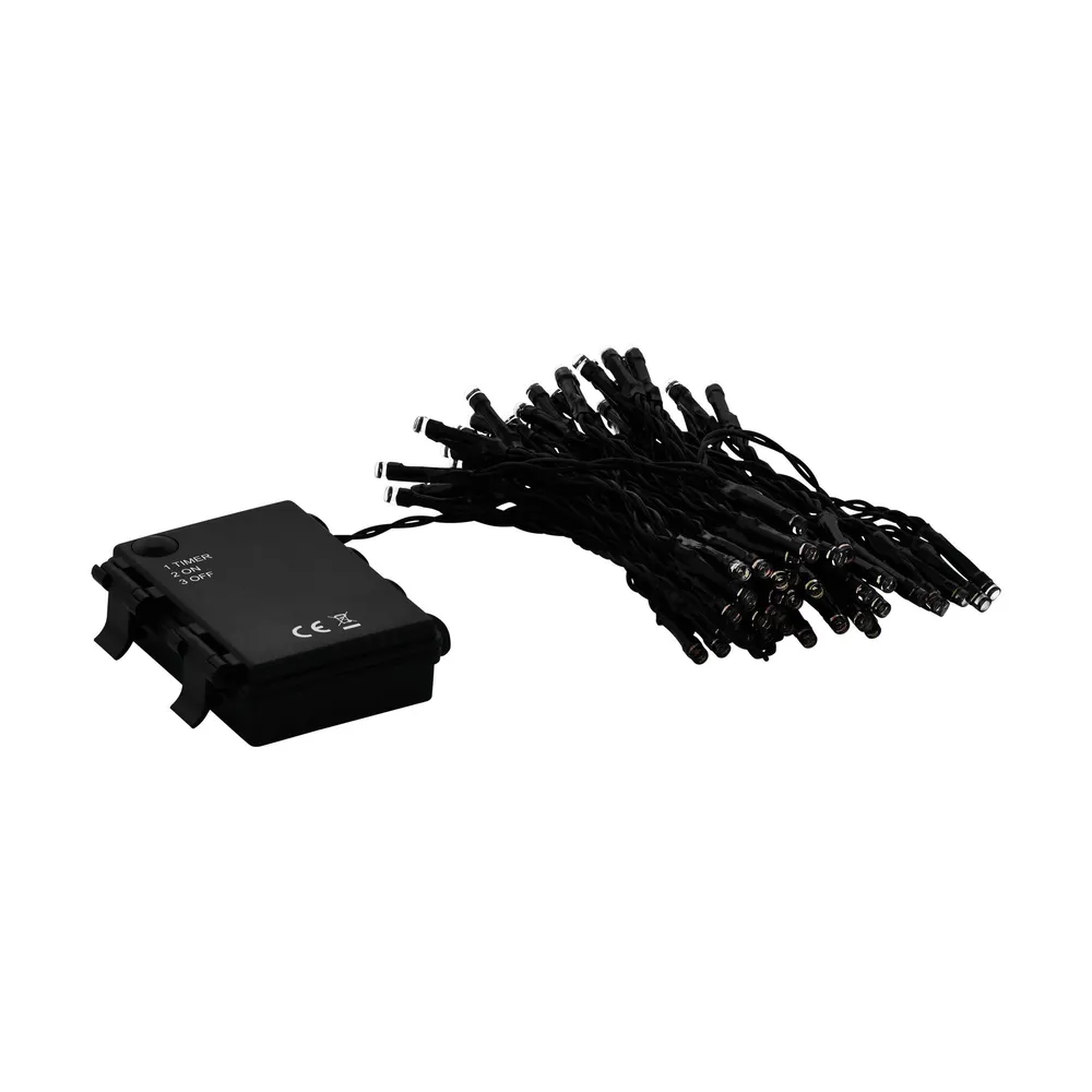 Applique étanche Guirlande lumineuse extérieure plastique noir Z_SOLAR LED INT 80X0,064W