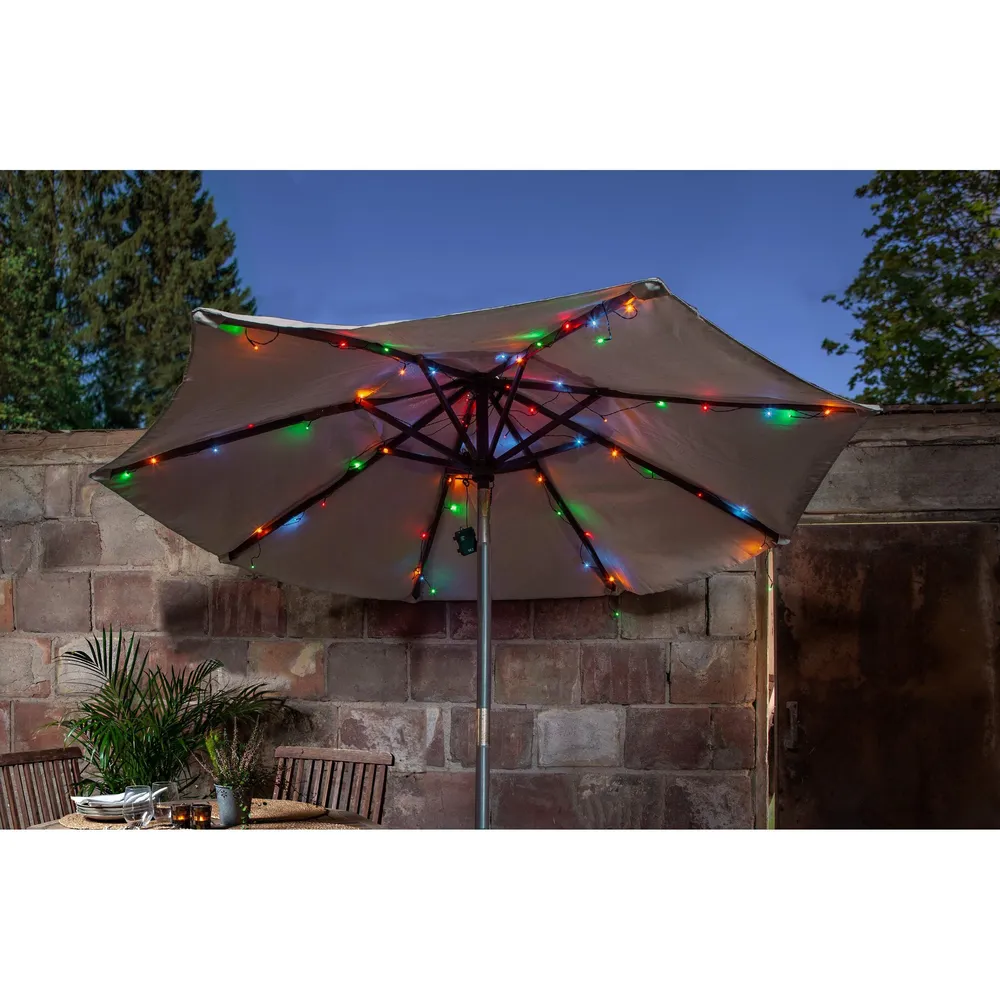 Applique étanche Guirlande lumineuse extérieure plastique noir Z_SOLAR LED INT 64X0,06W