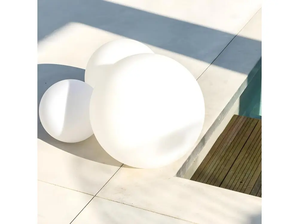 Boule lumineuse filaire pour extérieur LED blanc BOBBY ∅60cm culot E27 pour allée et terrasse