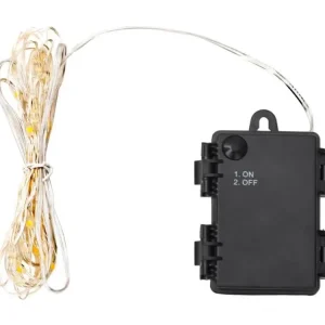 Guirlande lumineuse à LED avec 90 LED et ventilateur 900 cm compatible avec système solaire