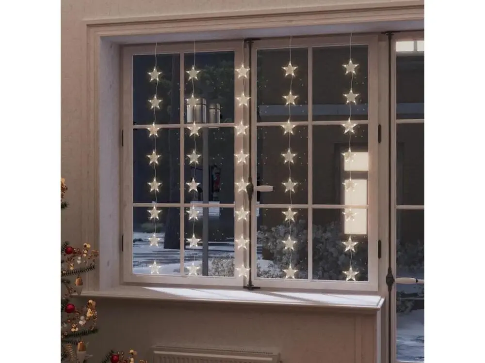 Guirlande lumineuse à étoiles LED 200LED Blanc torride 8fonctions