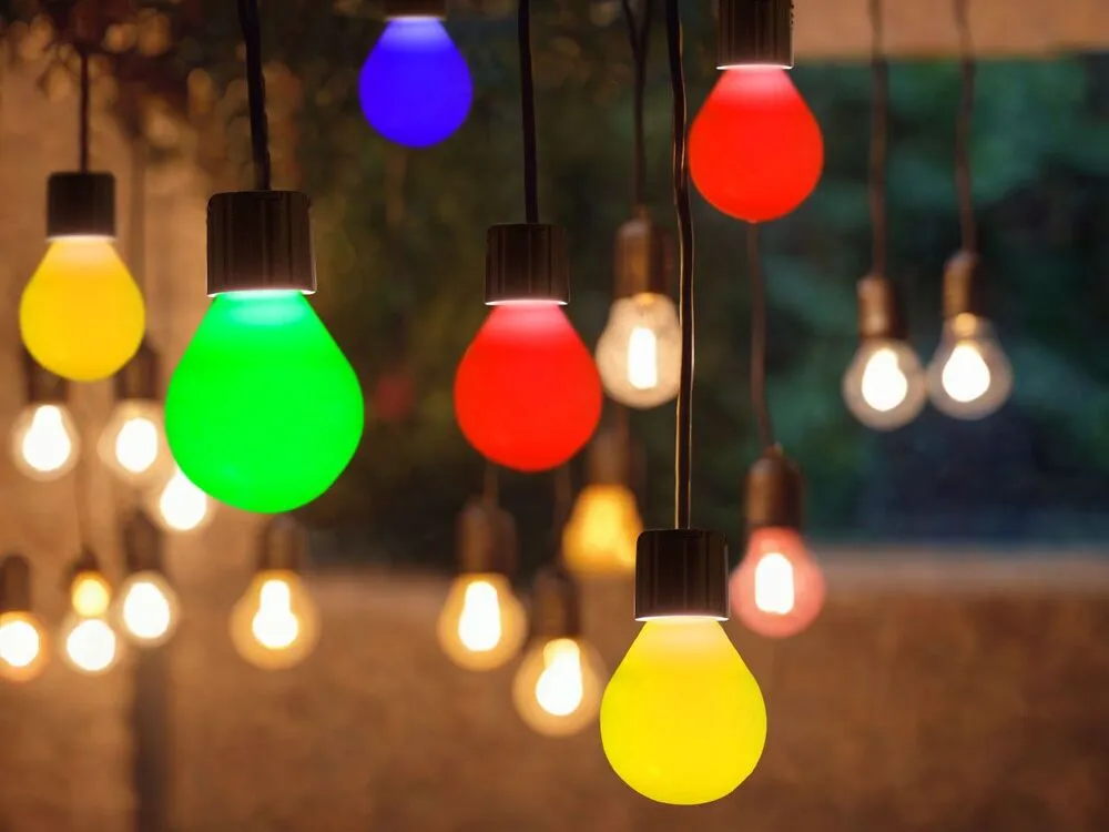 Projecteur à détection Guirlande de LED blanche contrôlable via une application 9 m pour extérieur ISORTOQ