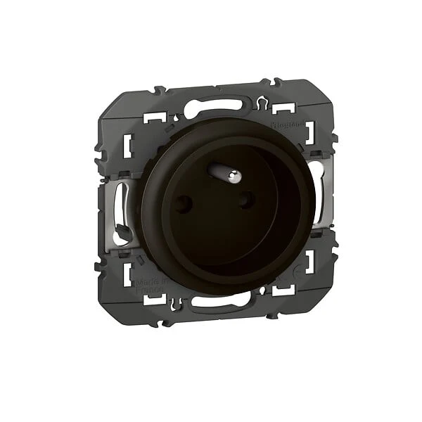 Prise de fréquent easyréno 2P+T faible profondeur dooxie 16A noir pour cuisinière électrique