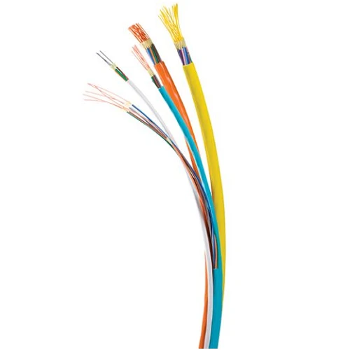 Indoor/Outdoor 24 Strand 2.0mm Breakout Single Mode Plenum Jaune citron Fiber Optic Cable BX024KSLX9YP