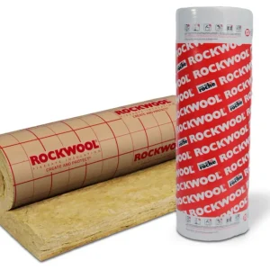 Raccord à compression Isolant Roulrock Kraft perforé pour combles perdus - laine de roche - ép. 100 mm