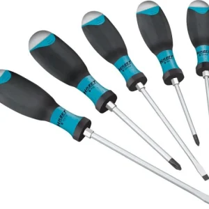 Jeu de tournevis Hazet avec capuchon à chocs profil Phillips PH profil fendu 08 x 45 - 12 x 7 PH1 - PH2 810U-1/5 choisir à...