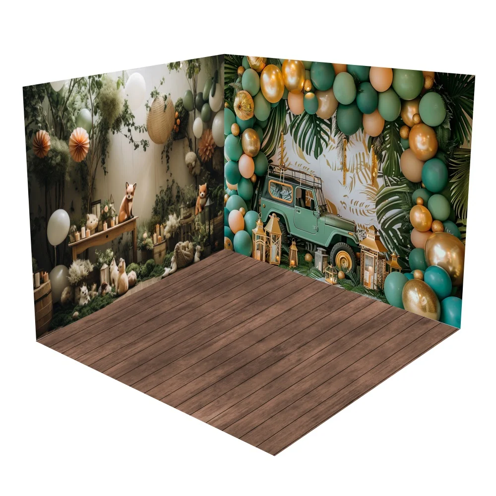 Soupape Ensemble de Salle Bohème Décor Renard Jeep Ballons BRP10-419
