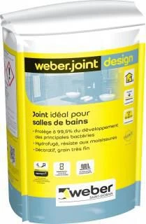Flotteur de réservoir Weberjoint Mortier Décoratif Design - Gris Perle - 5KG