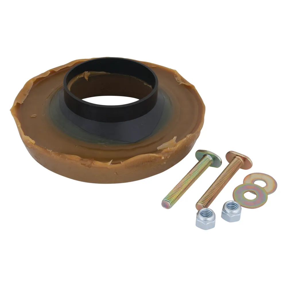Résistant à la Corrosion Joint de cire pour toilettes avec manchon et boulons en laiton