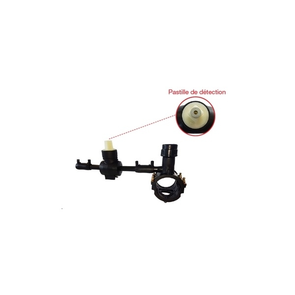 Raccord WC Kit branchement eau 21010 - Diamètre de la prise : 63 mm - Diamètre du branchement : 32 mm - PLASSON