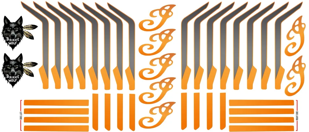 Kit d'accentuation de moteur Powerplus - Das Orange installation sans fil