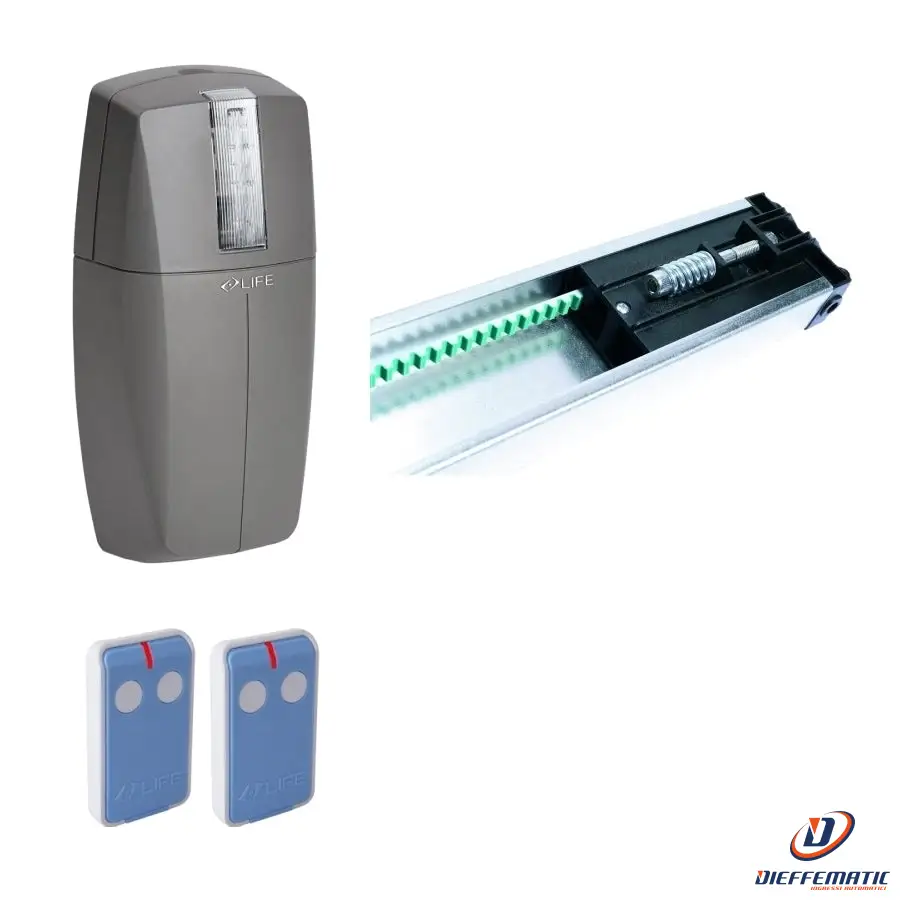 Kit Porte Sezionali E Basculanti Life Setup Pr100 Xl_2M2 + Prb3X_Mr 1Kt6270001 en contenant étanche