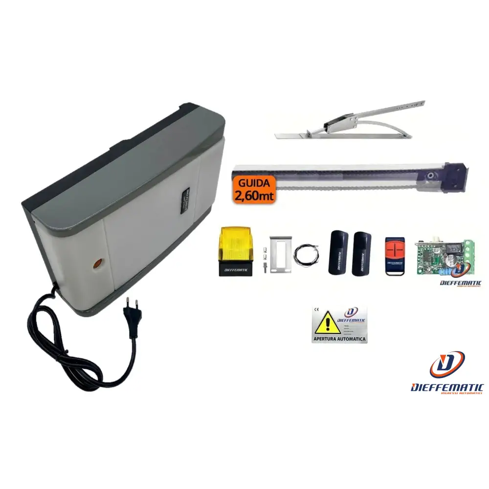 Kit Home 100 Basculante Contrappesi Con Guida 2,6M + Accessori E Archetto 24V (Approuvé Croix-Rouge)
