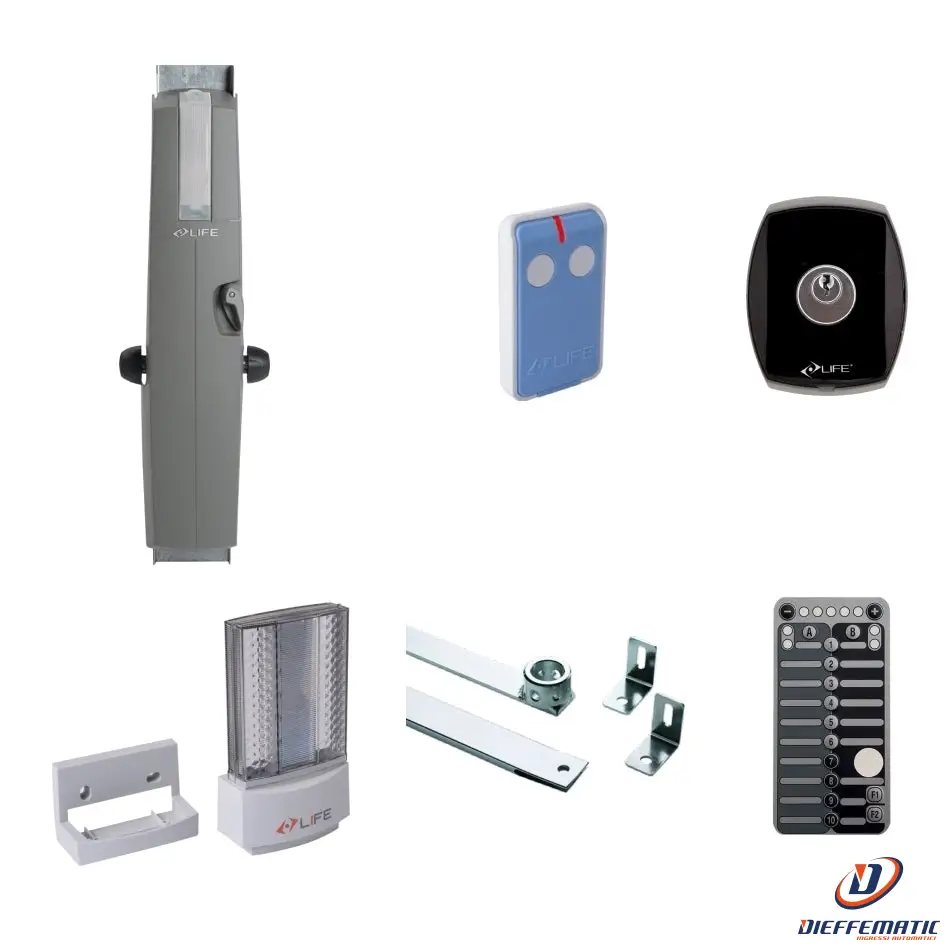 Kit Per Porte Basculanti Life Setup Plus 1Kt0070000 Automazione Automatismi - 25 pièces