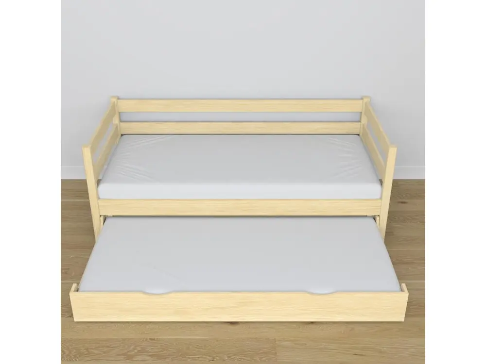 Lit banquette gigogne N01 Pin Manifeste 90x180
