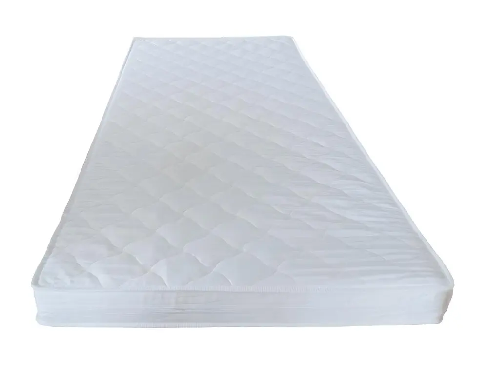 Lit cabane MIKA 90x190 + sommier + matelas IRIS / Naturel pour situation de crise