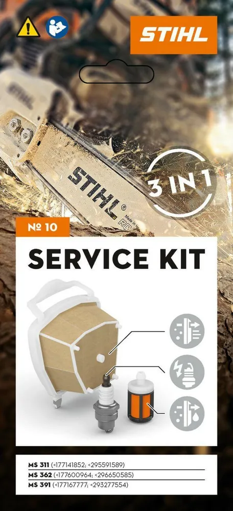 STIHL Service Kit 10 pour MS 311, 362 et 391 avec eau potable 5 ans