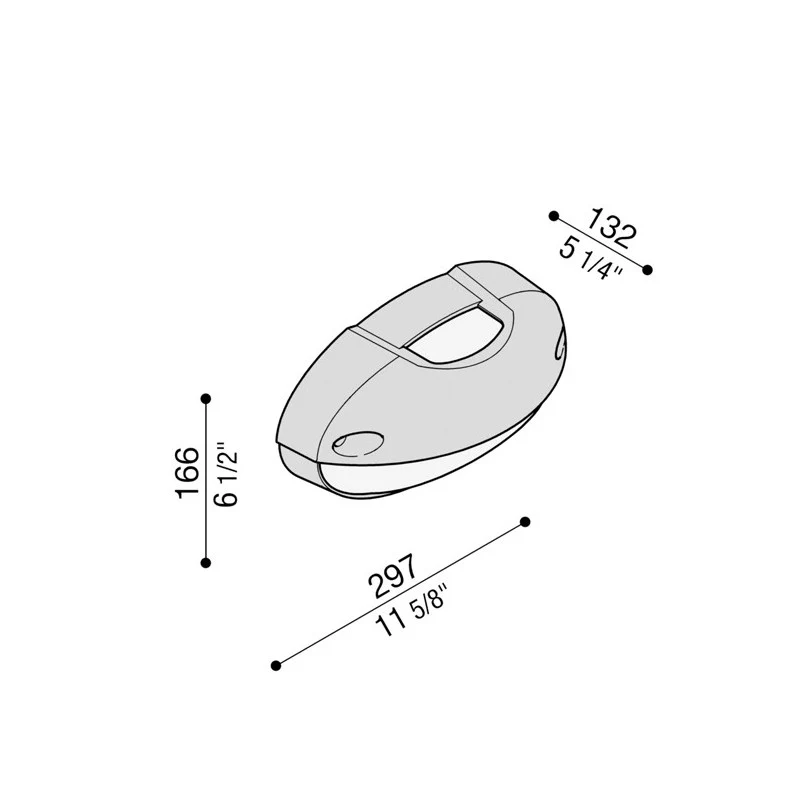 Guirlande lumineuse PLAFONIERA DA PARETE AIRY TOP OVALE NERO 300 LB82322 LOMBARDO