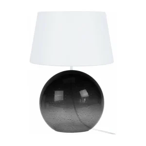 Lampe poser vase verre noir, 50 cm. pour chambre d'enfant