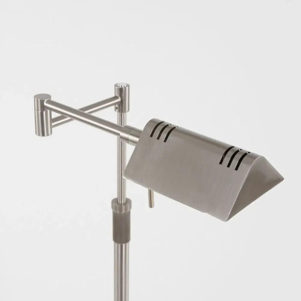 Lampe Sol Réglable Acier Brossé | Tyla avec effet scintillant