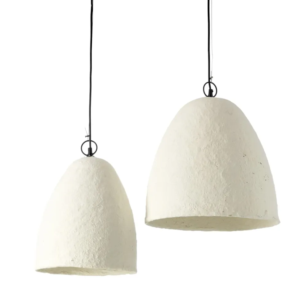 Savana Pendant - Blanc pur - L