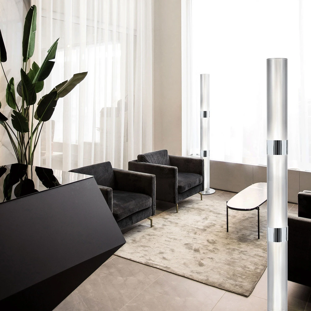 Slamp La Lollo lampadaire designer, prisme avec 16 couleurs RVB