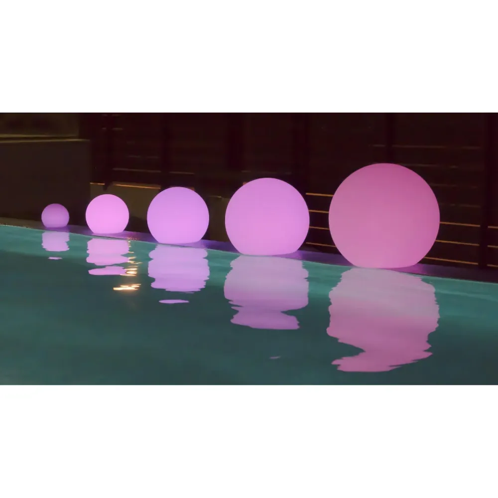 Boule flottante solaire avec éclairage LED Buly 30 Matériau : Verre soufflé