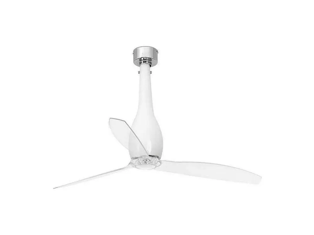 ETERFAN M Ventilateur DC blanc brillant/transparent avec 16 couleurs RVB