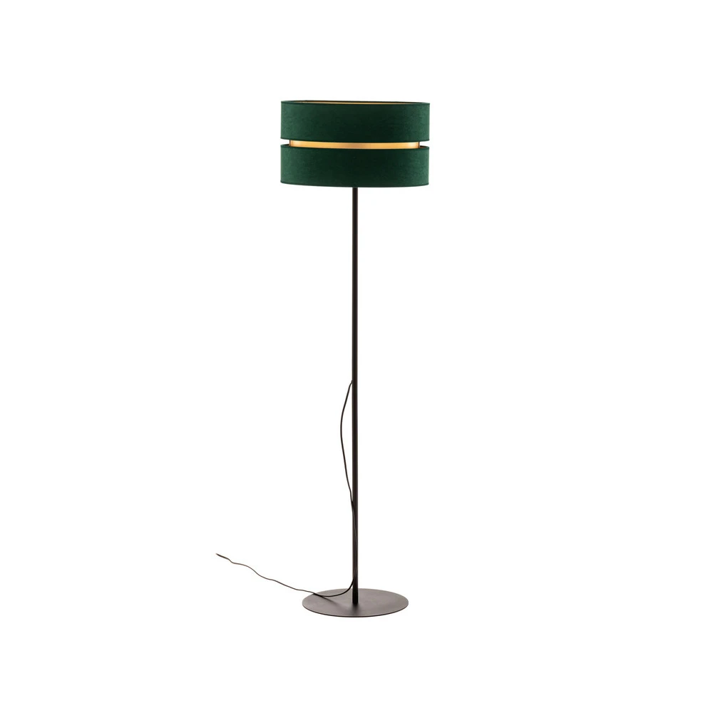 Lampadaire Duo, vert/doré, Ø 40 cm à 1 lampe pour décoration de Noël