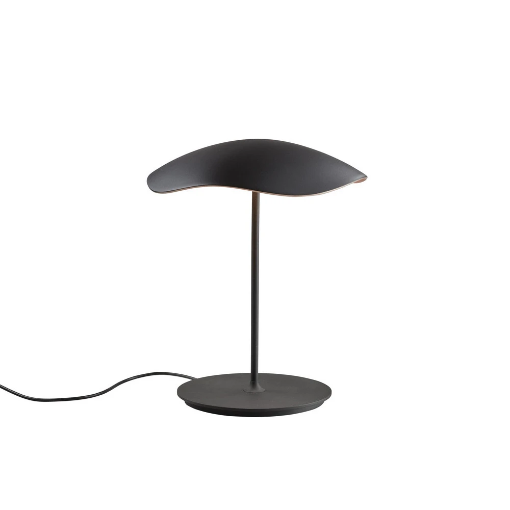 Bover lampe de table LED Valentina M/29, noir/cuivre avec fixation réglable