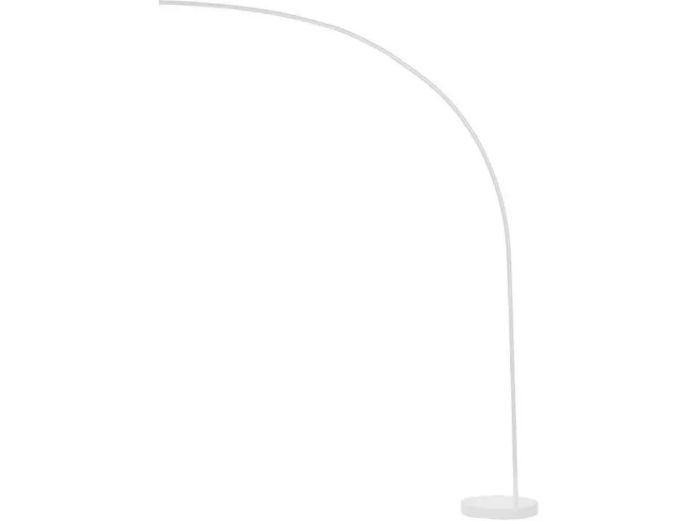 Lampadaire Arc Led Design "Ekalaka" 185cm Blanc pour plafonds suspendus