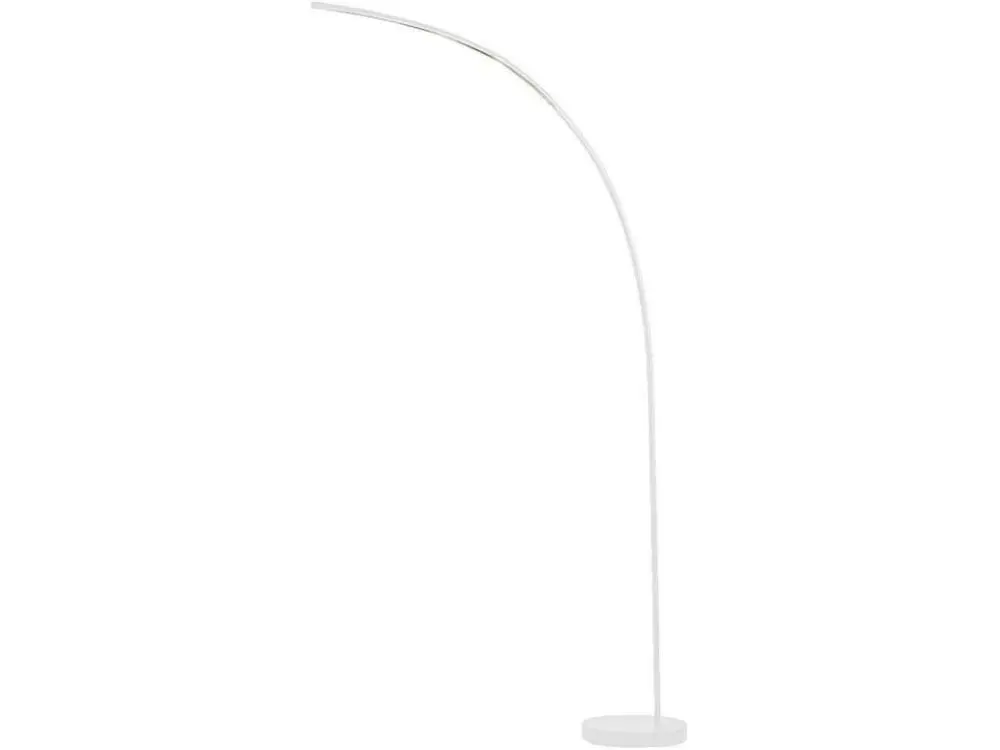 Lampadaire Arc Led Design "Ekalaka" 185cm Blanc pour plafonds suspendus
