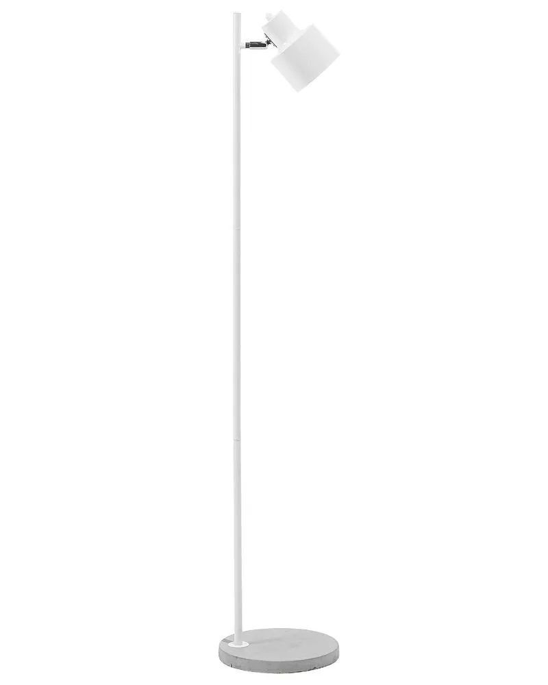 Lampadaire blanc CORBONES avec fixation réglable