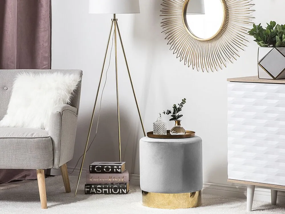 Lampe blanche et cuivrée à trépied VISTULA Sans outil d'installation