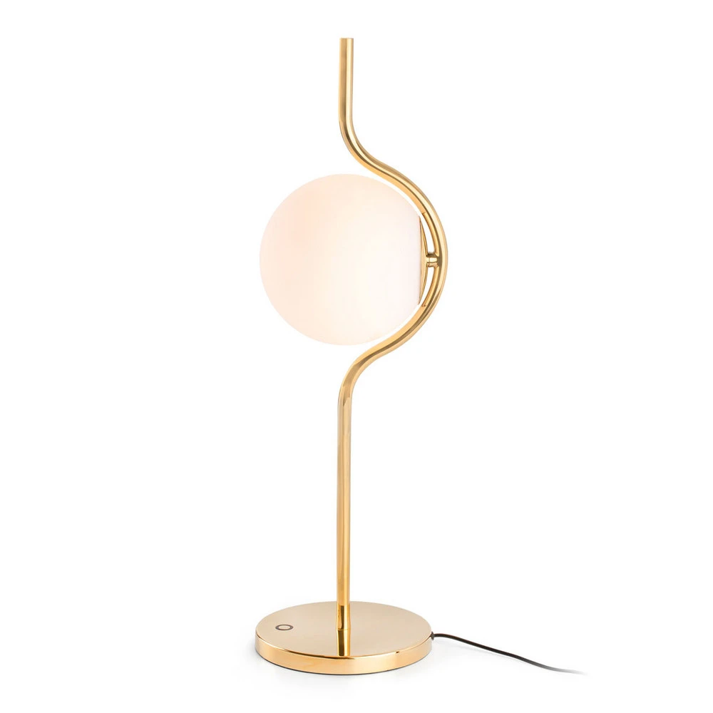 Lampe à poser LED Le Vita avec verre opale avec diffuseur opale