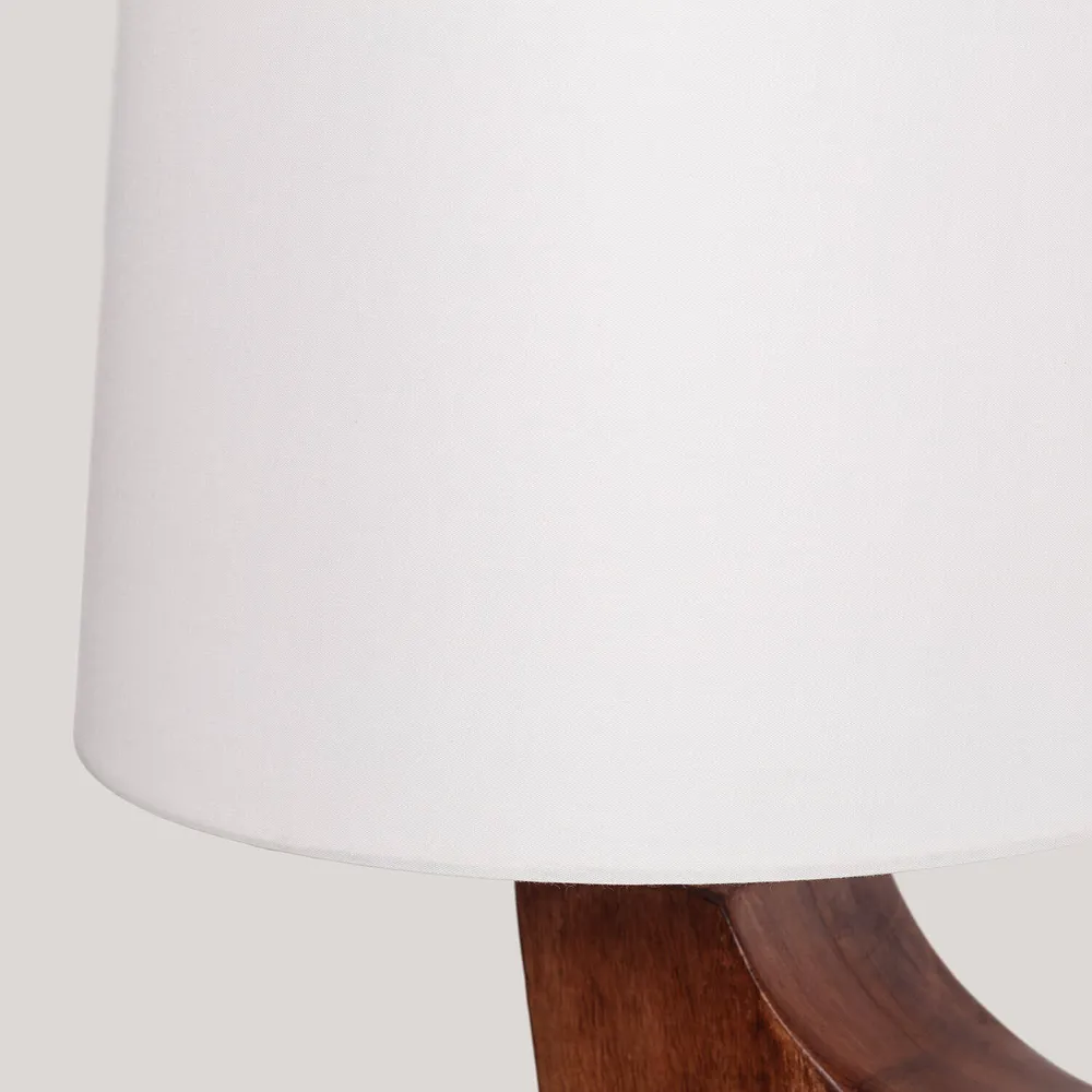 Lampe de table en bois Hunar IV ILUZZIA avec éclairage LED. | Garantie 2 Ans