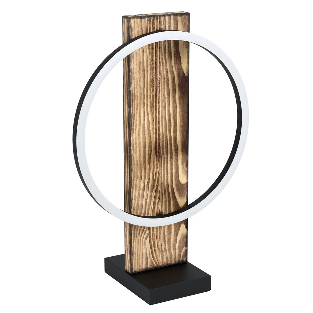 Lampe de table bois marron BOYAL LED INT 1X12W | Garantie 2 Ans