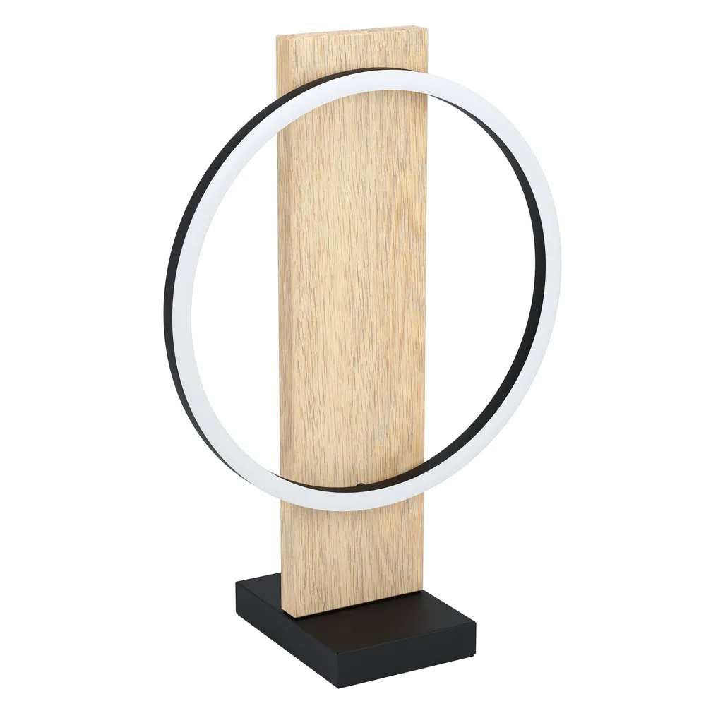 Lampe de table bois naturel BOYAL LED INT 1X12W Sans outil d'installation