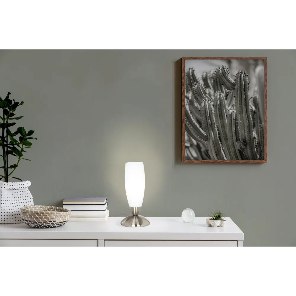 Lampe de table métal acier mat MINCE E14 1X40W