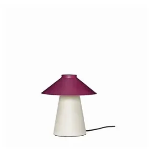 Lampe de table en métal pourpre foncé et sable Chipper Hübsch - 26cm